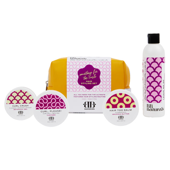Something for the Curls Hair Styling Set (w/ branded toiletries bag)
